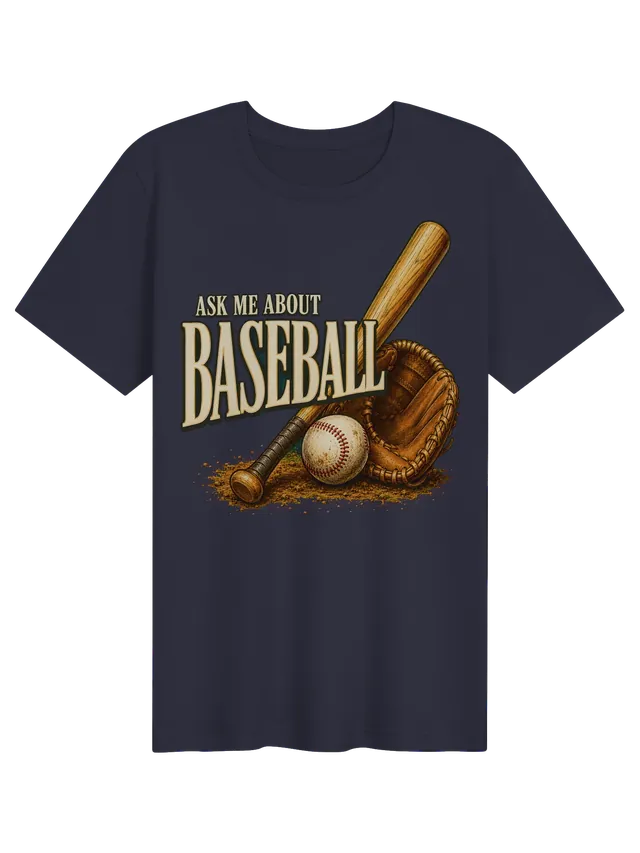 Ask Me About Baseball navy preview