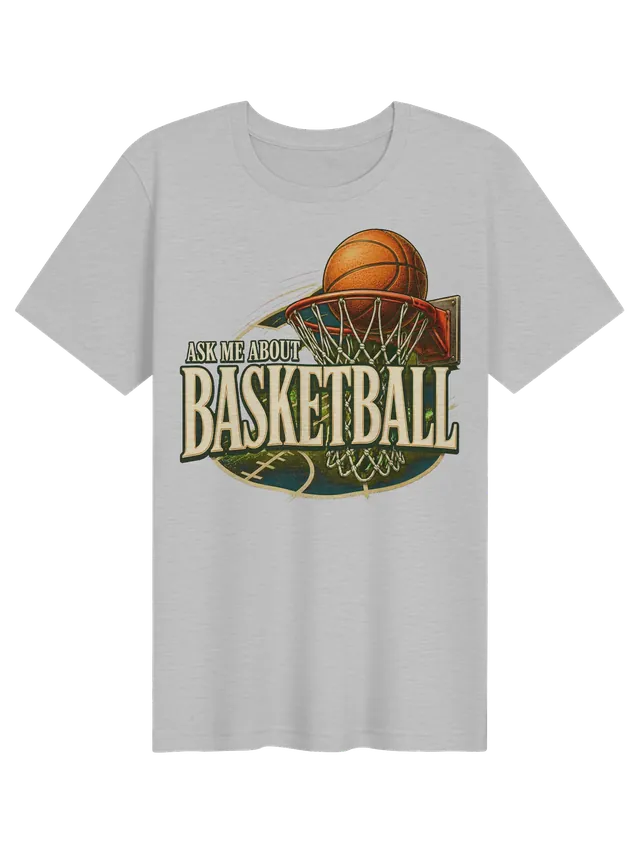 Ask Me About Basketball athletic heather preview