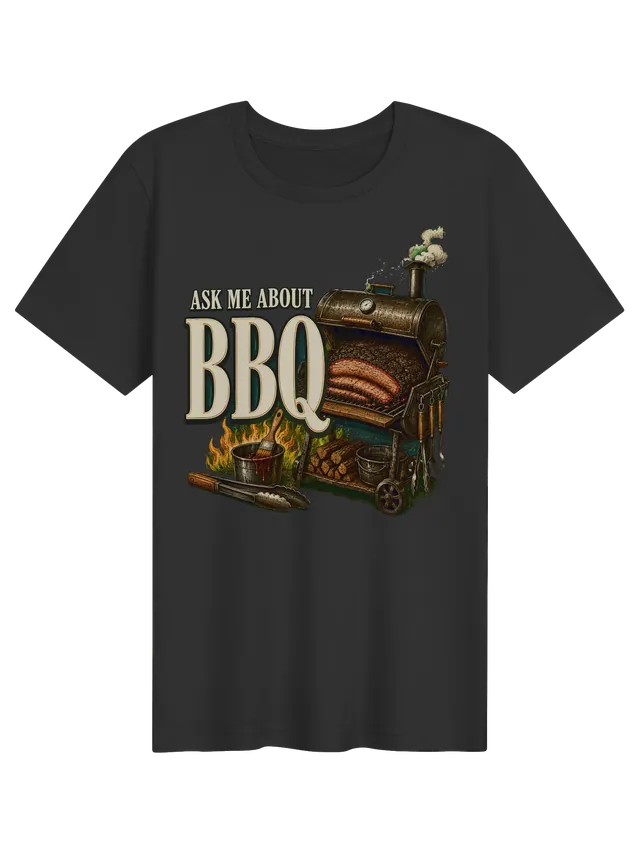 Ask Me About BBQ dark grey preview