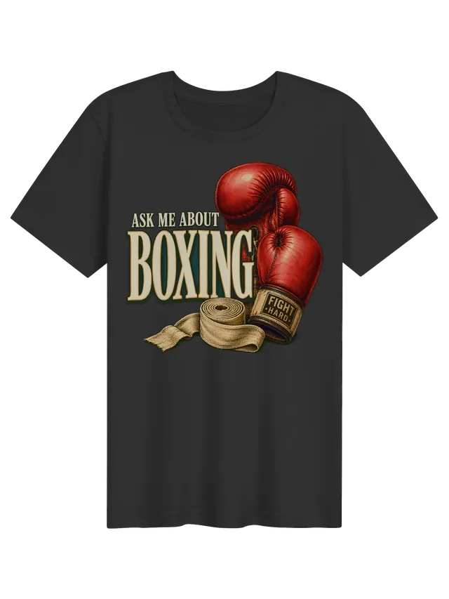 Ask Me About Boxing dark grey preview
