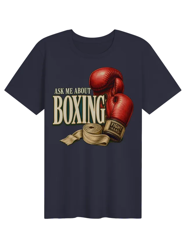 Ask Me About Boxing navy preview