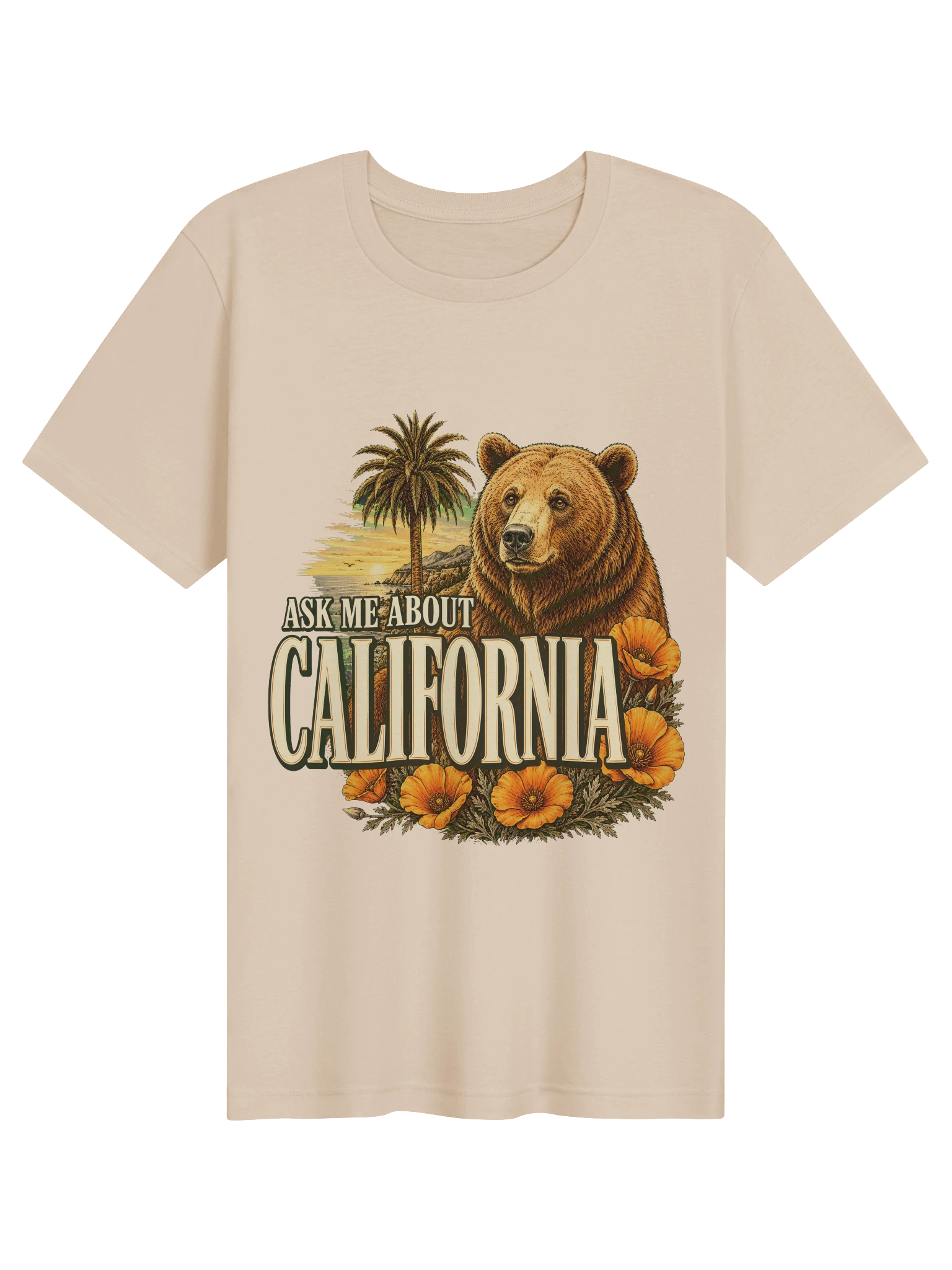 Ask Me About California T-Shirt preview from Lolsies