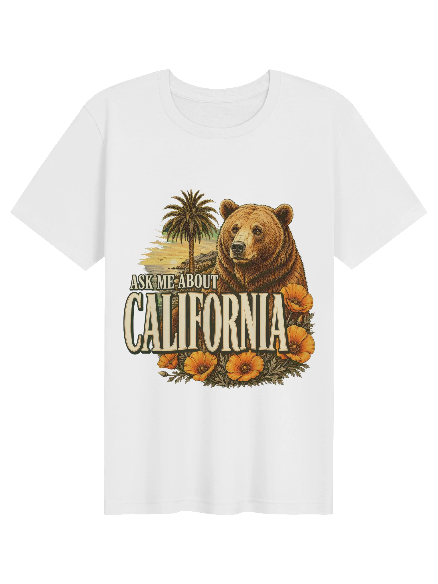Ask Me About California T-Shirt preview from Lolsies
