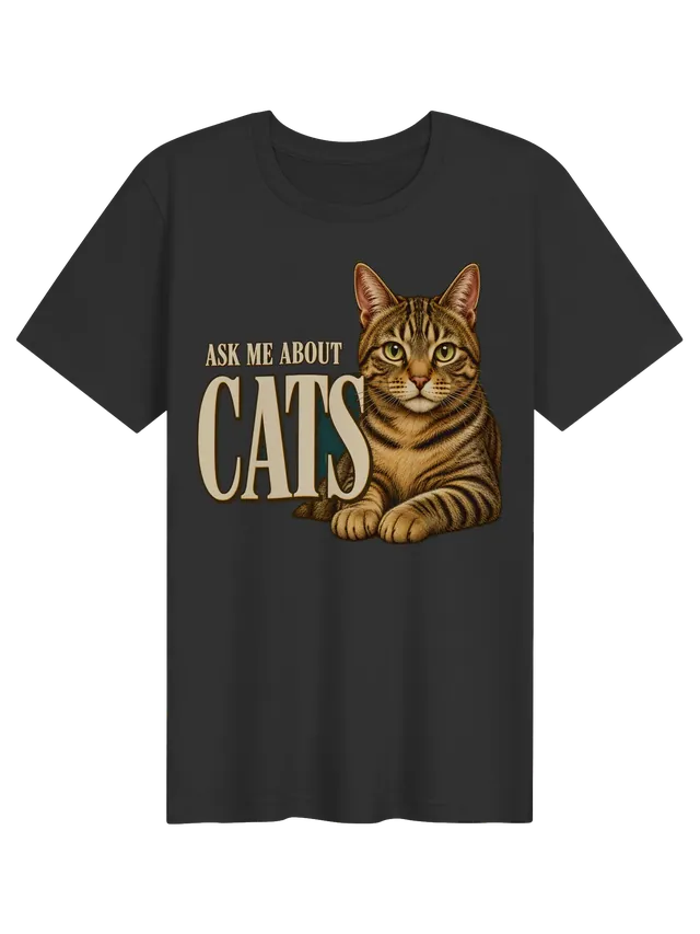 Ask Me About Cats dark grey preview