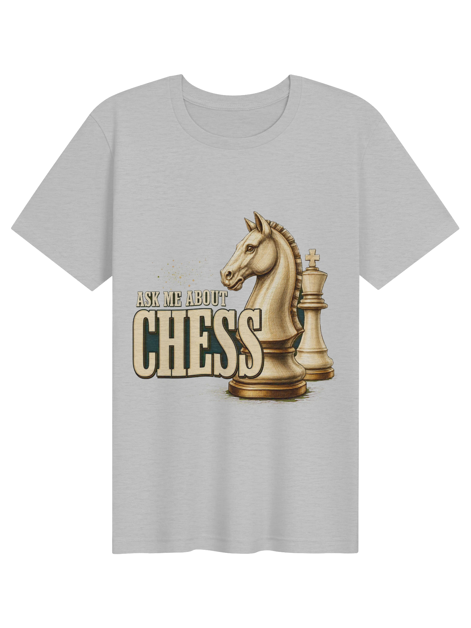 Ask Me About Chess athletic heather preview