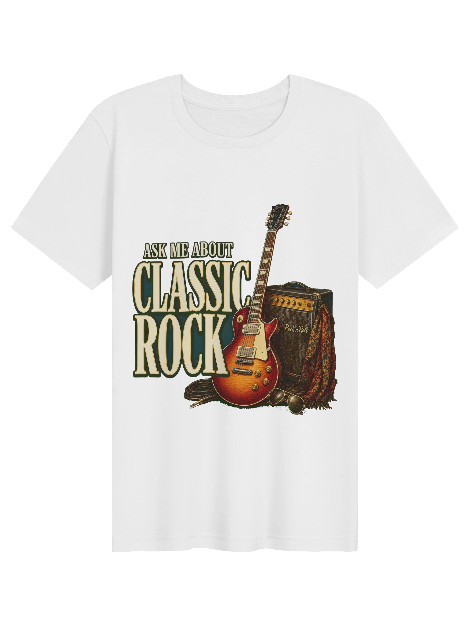 Ask Me About Classic Rock T-Shirt preview from Lolsies
