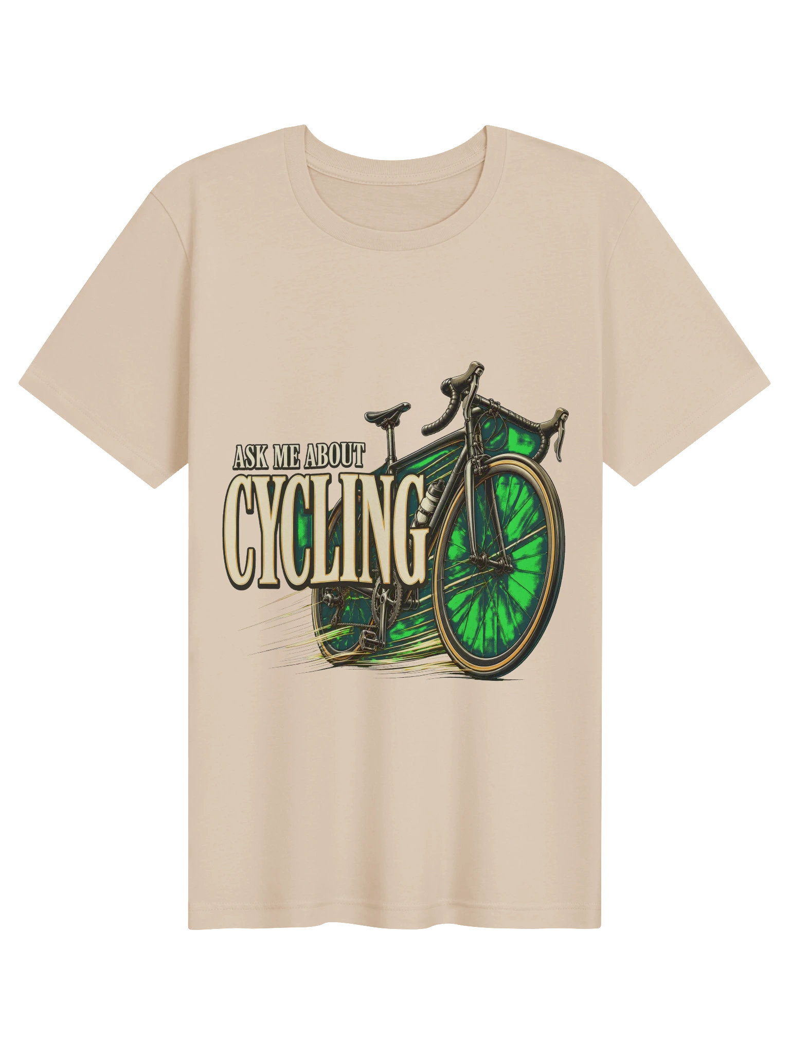 Ask Me About Cycling T-Shirt preview from Lolsies