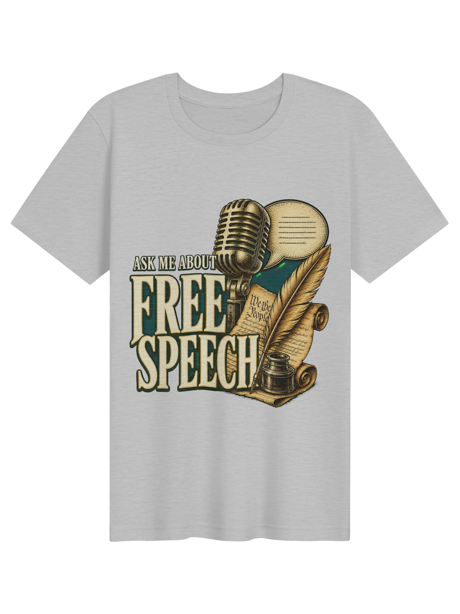 Ask Me About Free Speech T-Shirt preview from Lolsies