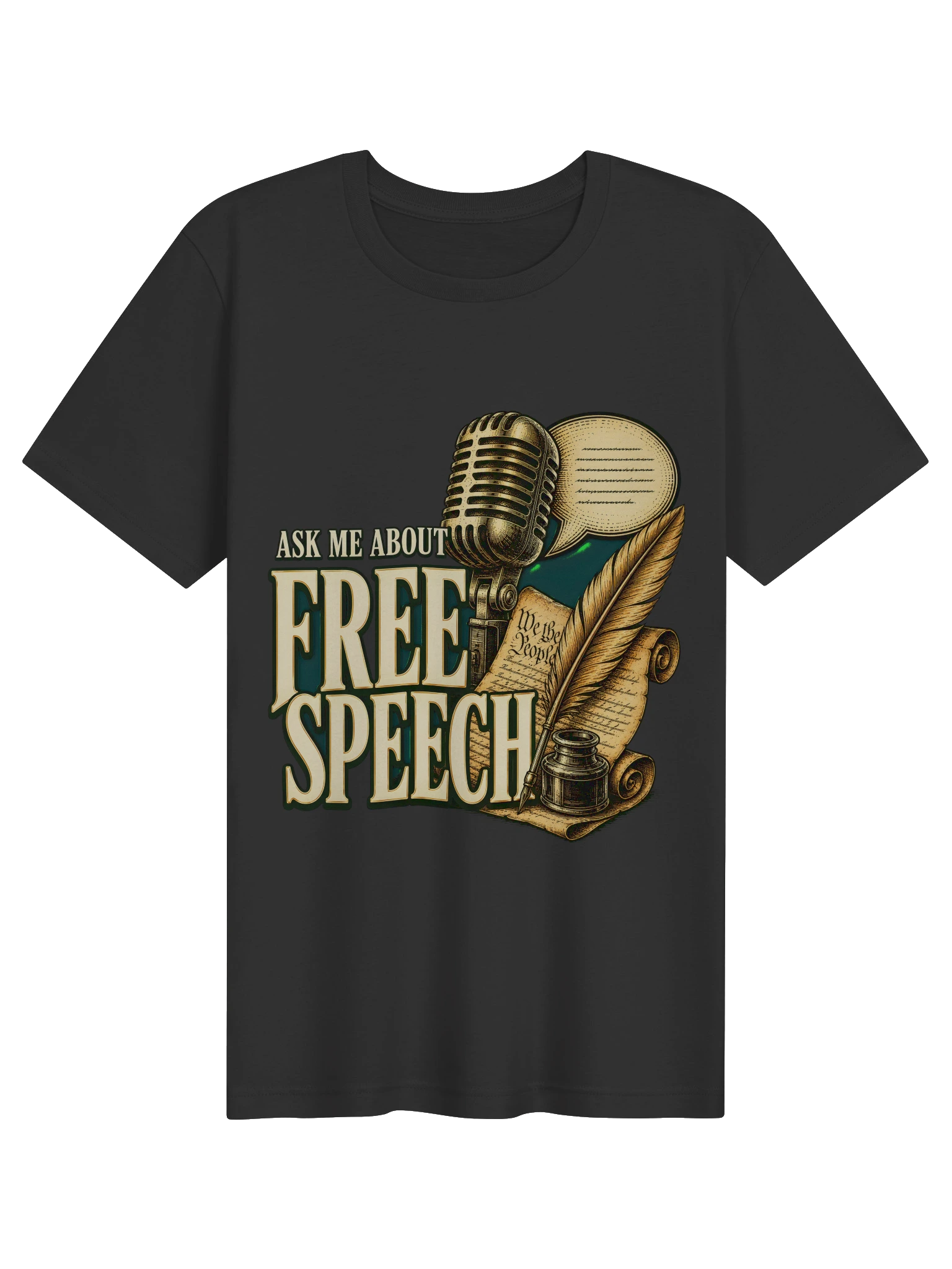 Ask Me About Free Speech T-Shirt preview from Lolsies