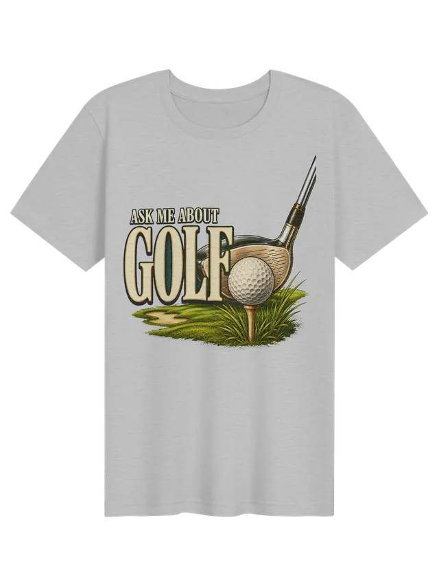 Ask Me About Golf athletic heather preview