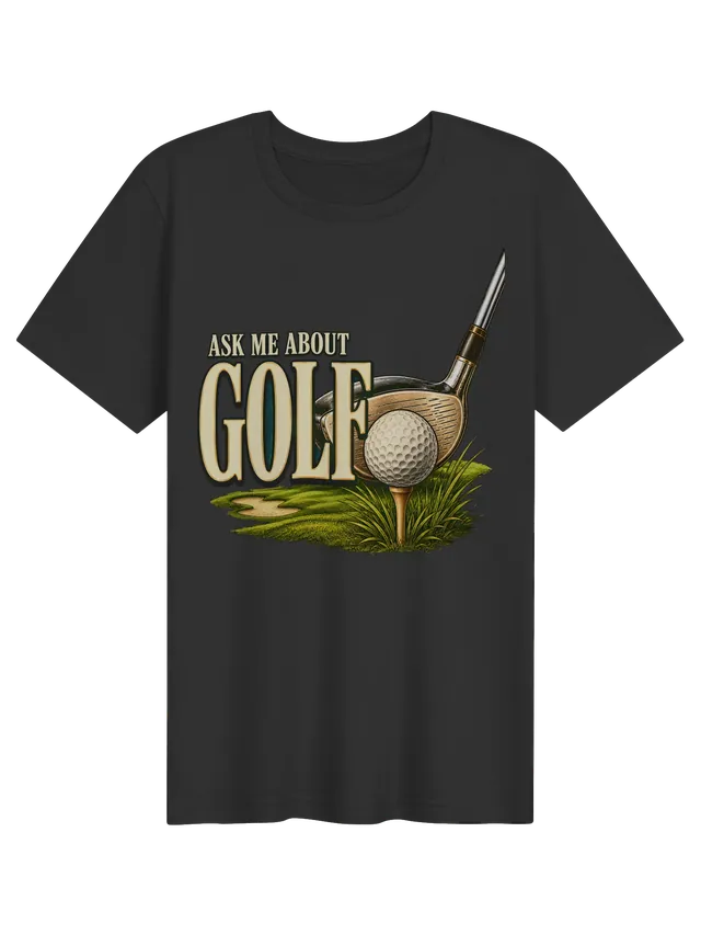 Ask Me About Golf dark grey preview