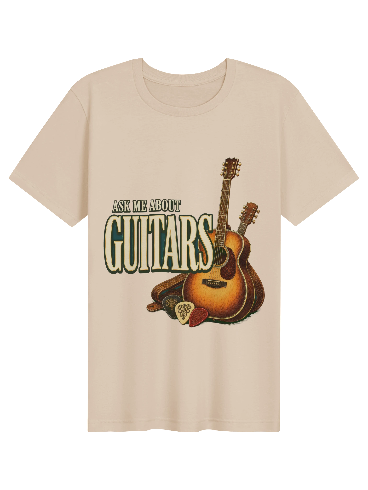 Ask Me About Guitars T-Shirt preview from Lolsies