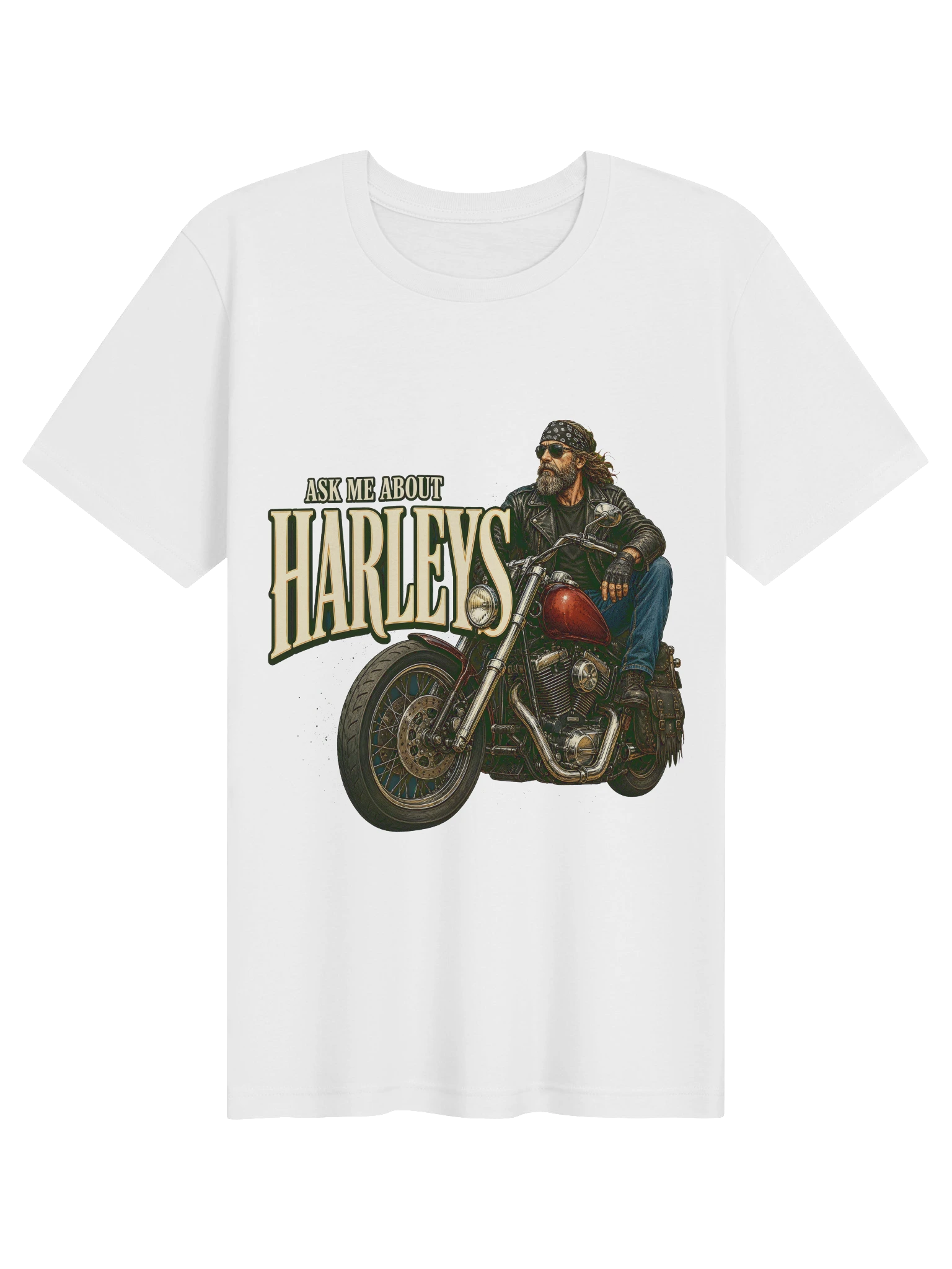 Ask Me About Harleys T-Shirt preview from Lolsies