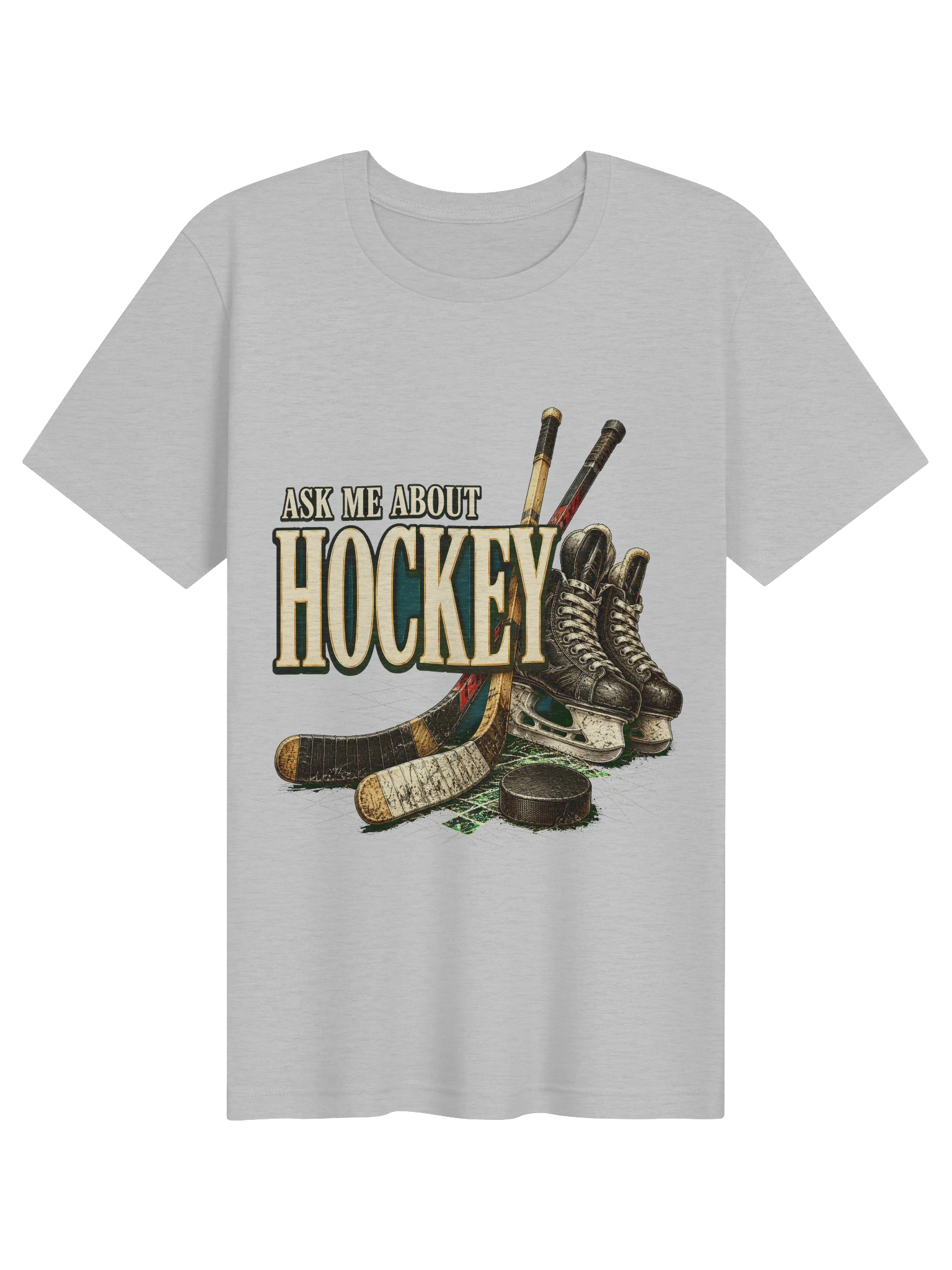 Ask Me About Hockey T-Shirt preview from Lolsies