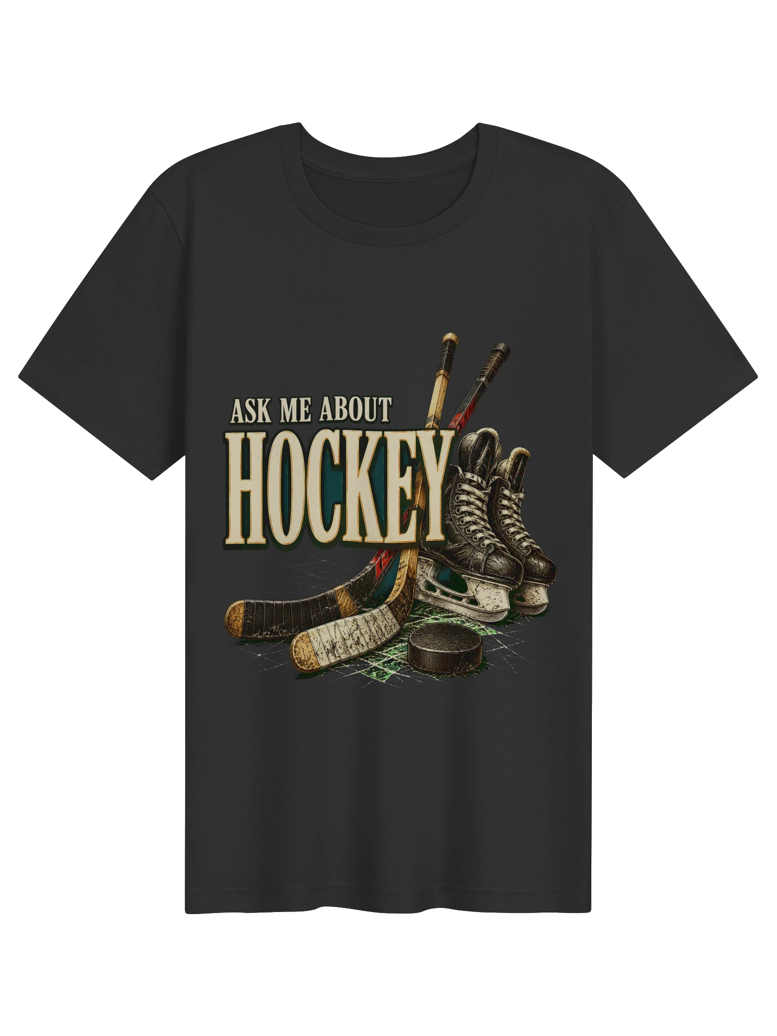 Ask Me About Hockey T-Shirt preview from Lolsies