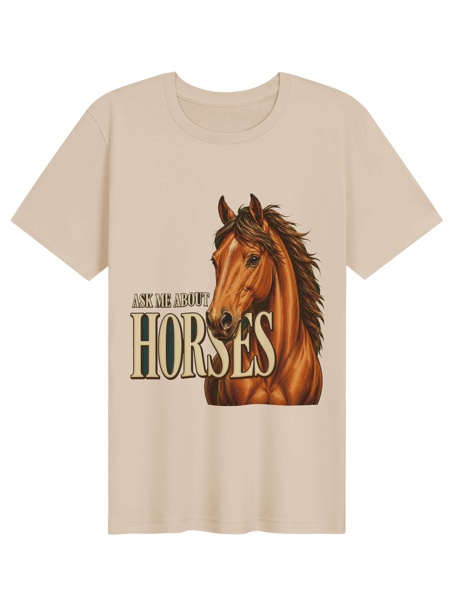 Ask Me About Horses T-Shirt preview from Lolsies