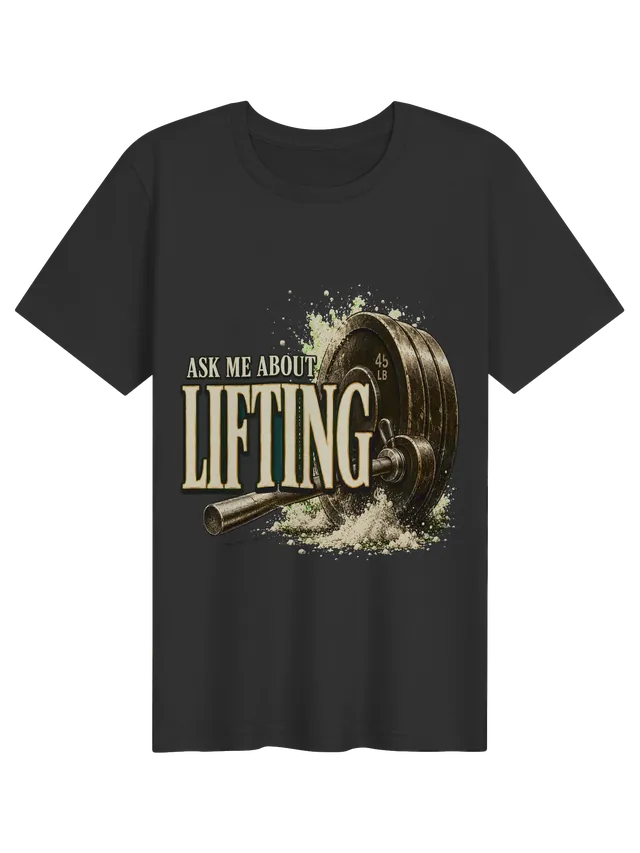 Ask Me About Lifting dark grey preview