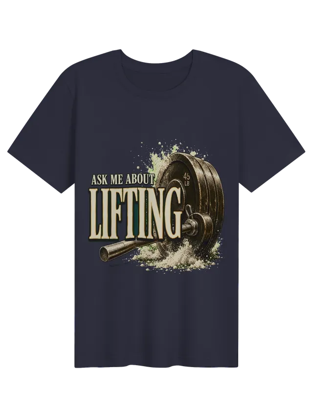 Ask Me About Lifting navy preview
