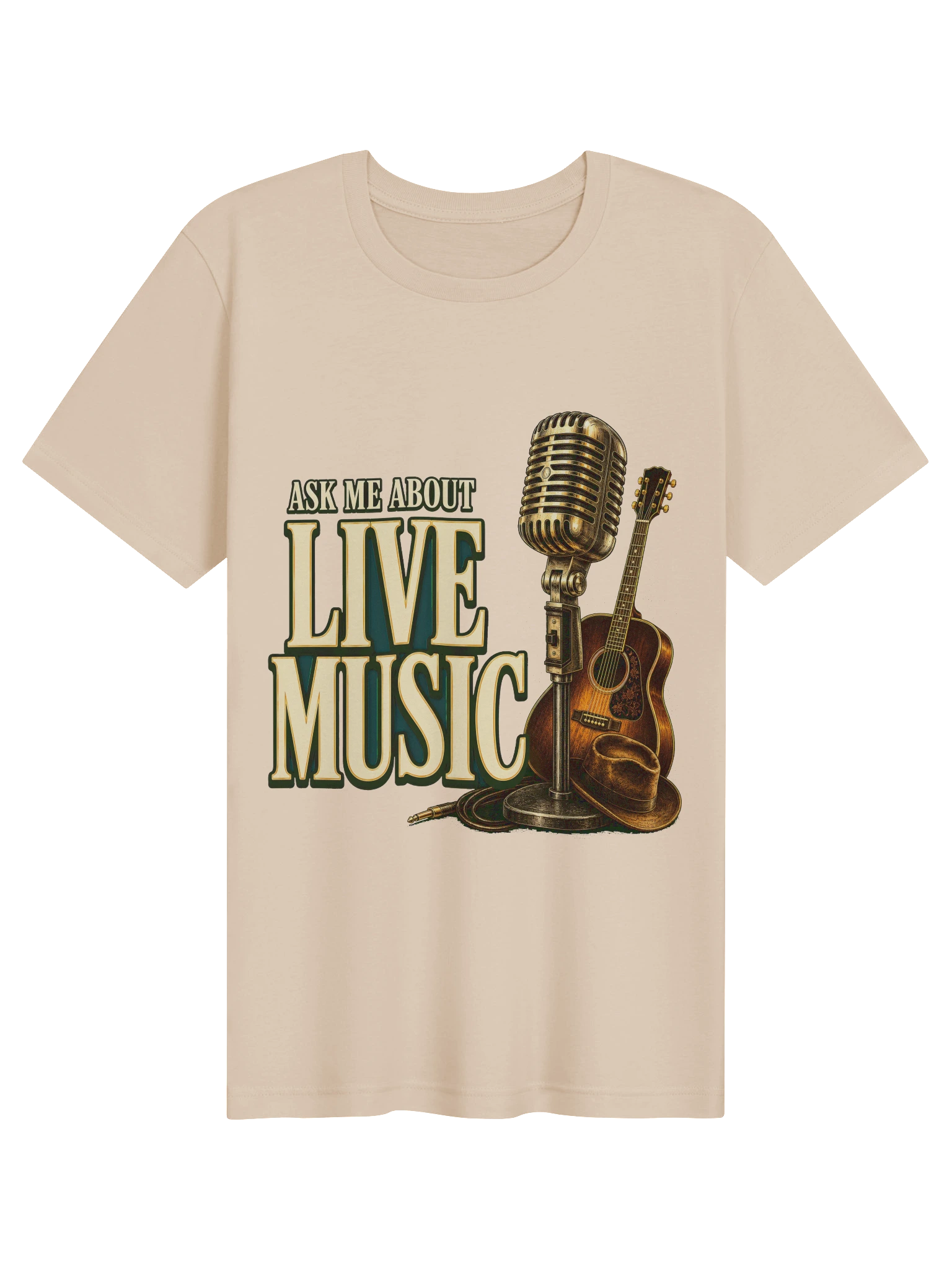 Ask Me About Live Music T-Shirt preview from Lolsies