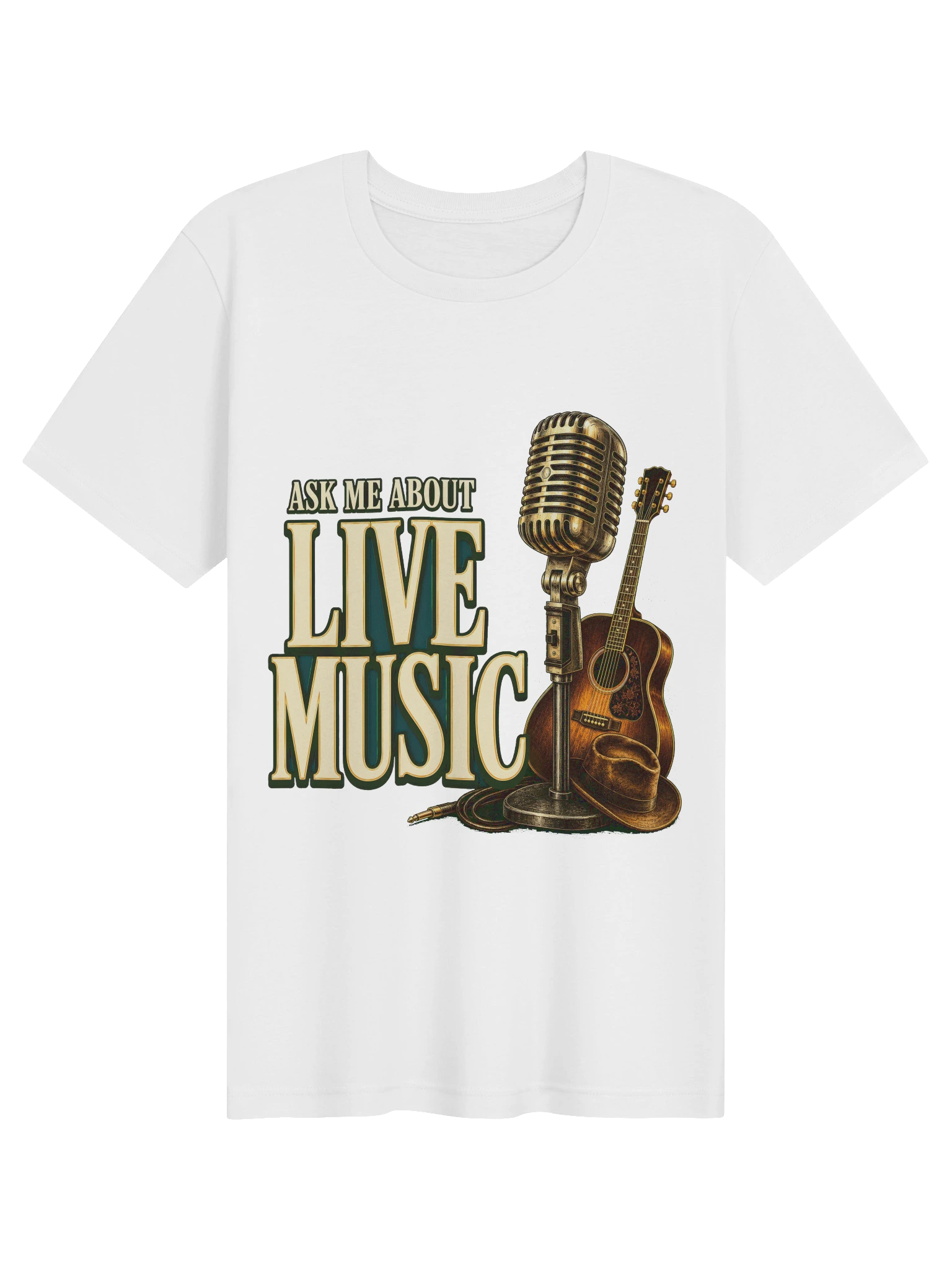 Ask Me About Live Music T-Shirt preview from Lolsies
