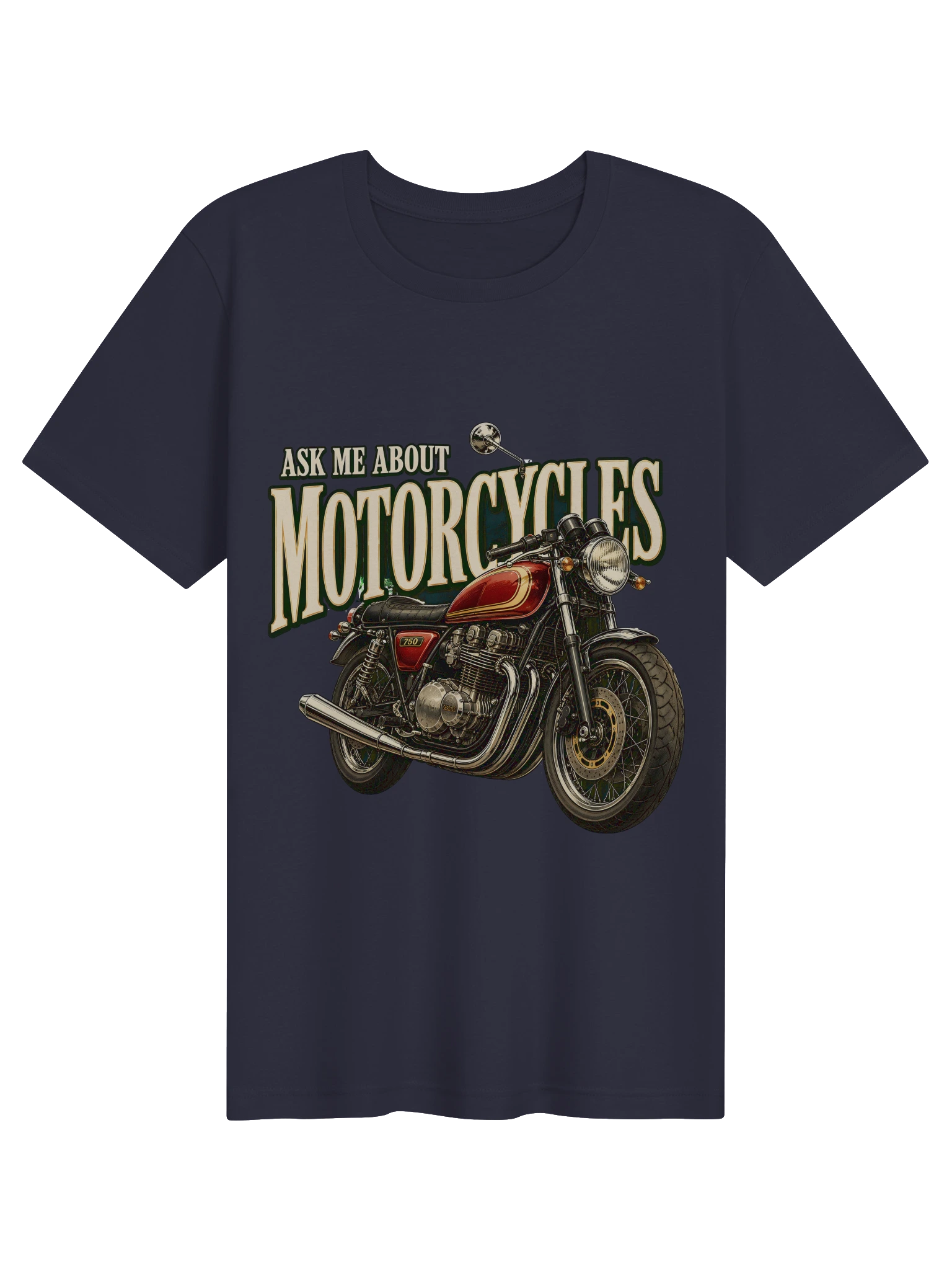Ask Me About Motorcycles T-Shirt preview from Lolsies