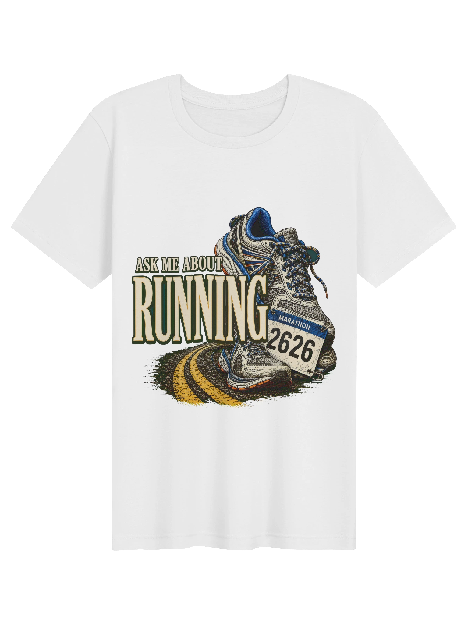 Ask Me About Running T-Shirt preview from Lolsies