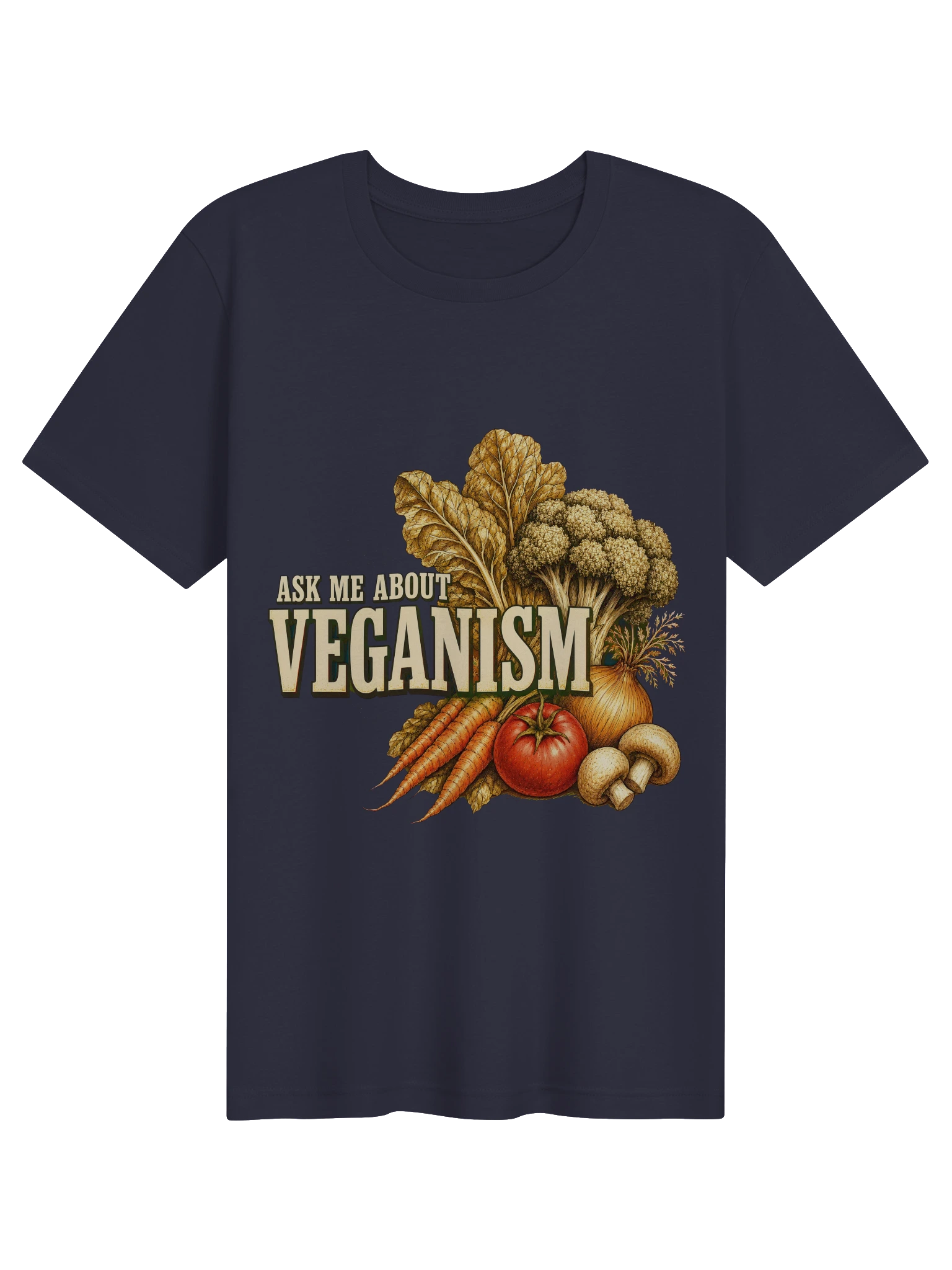Ask Me About Veganism T-Shirt preview from Lolsies