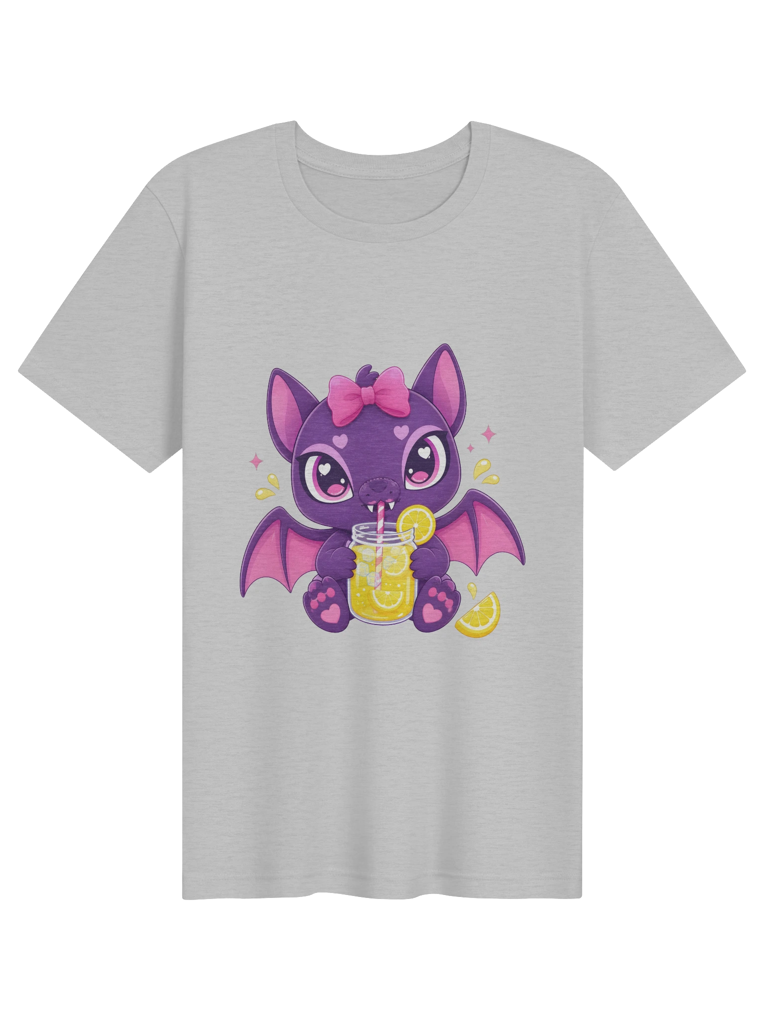Bat Drinking Lemonade athletic heather preview