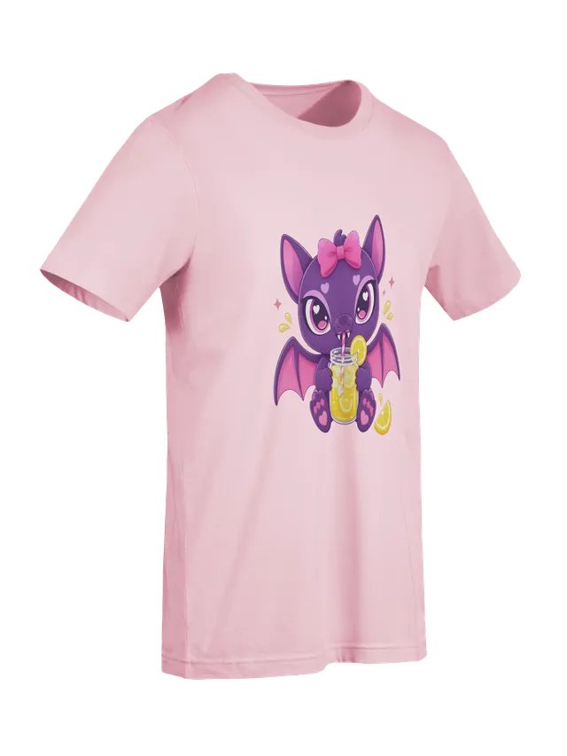 Bat Drinking Lemonade soft pink preview