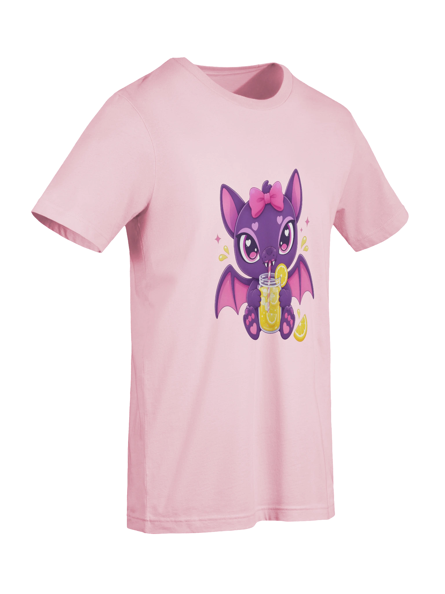 Bat Drinking Lemonade soft pink preview
