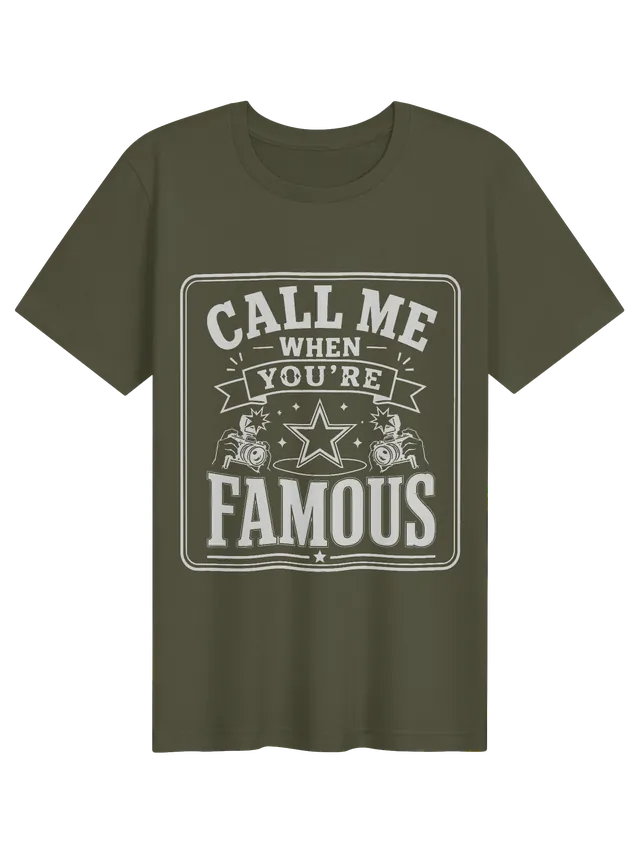 Call Me When You're Famous military green preview