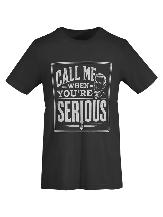 Call Me When You're Serious dark grey preview