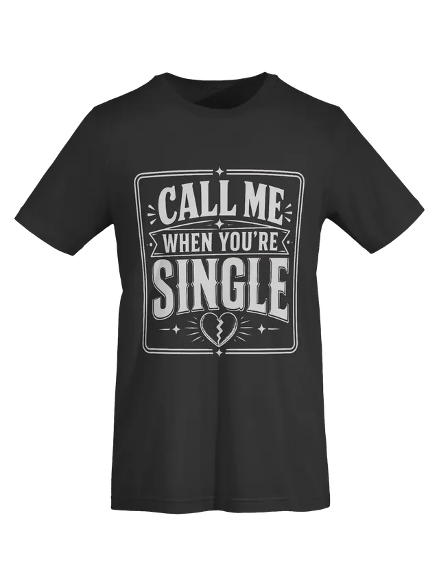 Call Me When You're Single dark grey preview