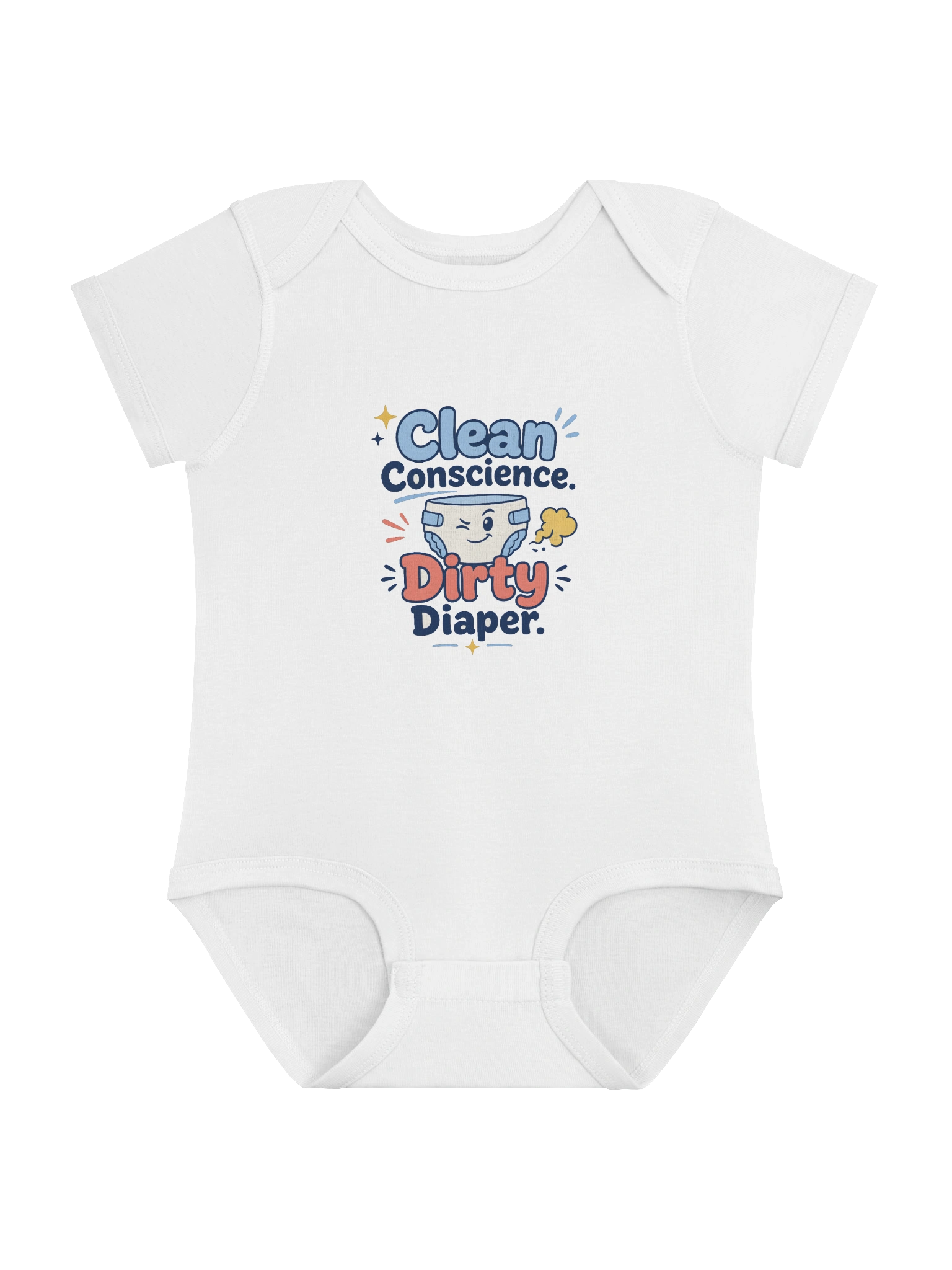 Clean Conscience Dirty Diaper Baby Bodysuit preview from Lolsies