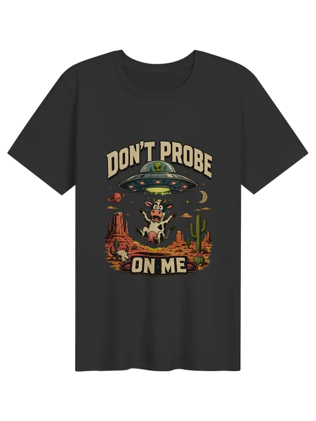 Don't Probe On Me vintage black preview