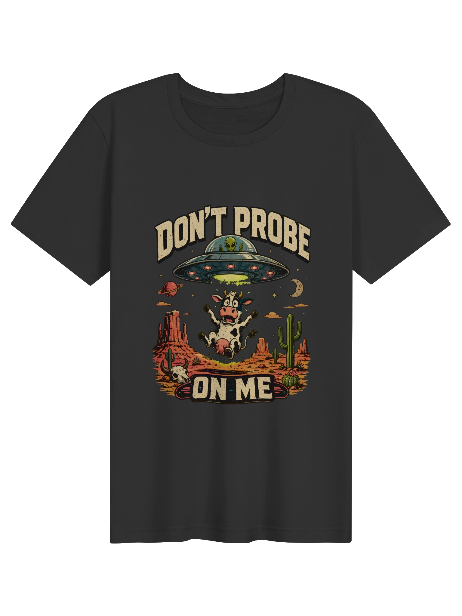 Don't Probe On Me vintage black preview