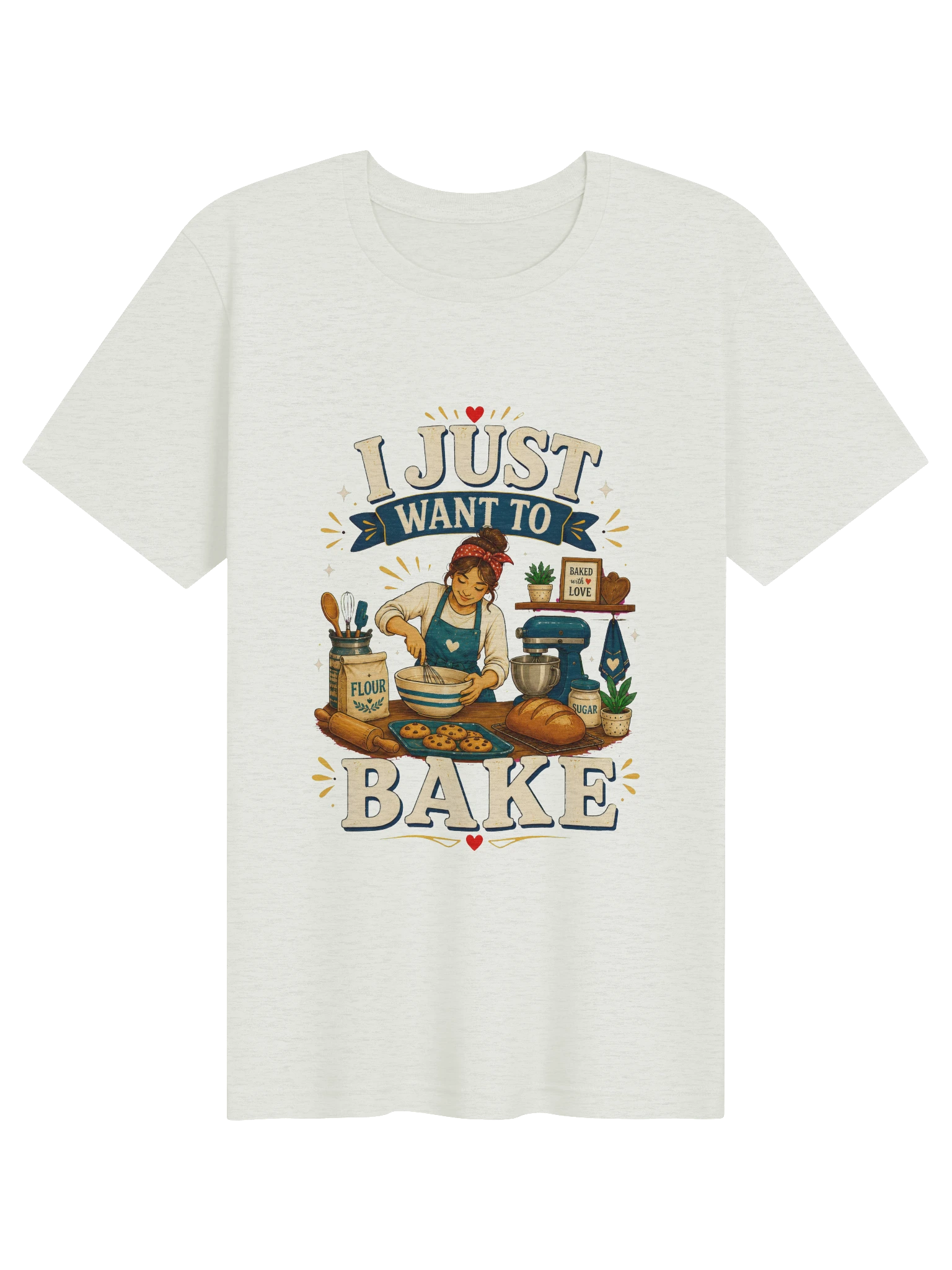I Just Want To Bake T-Shirt preview from Lolsies