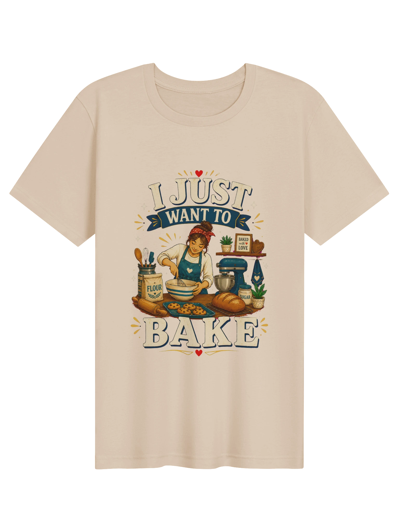 I Just Want To Bake T-Shirt preview from Lolsies