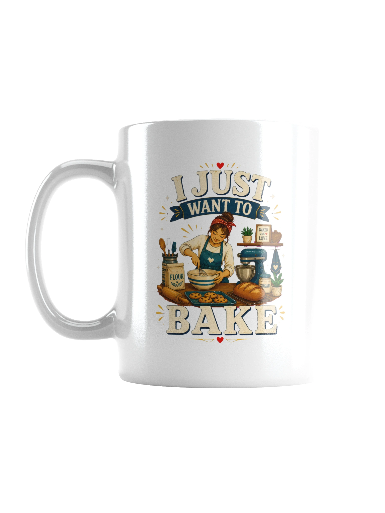 I Just Want To Bake mug preview