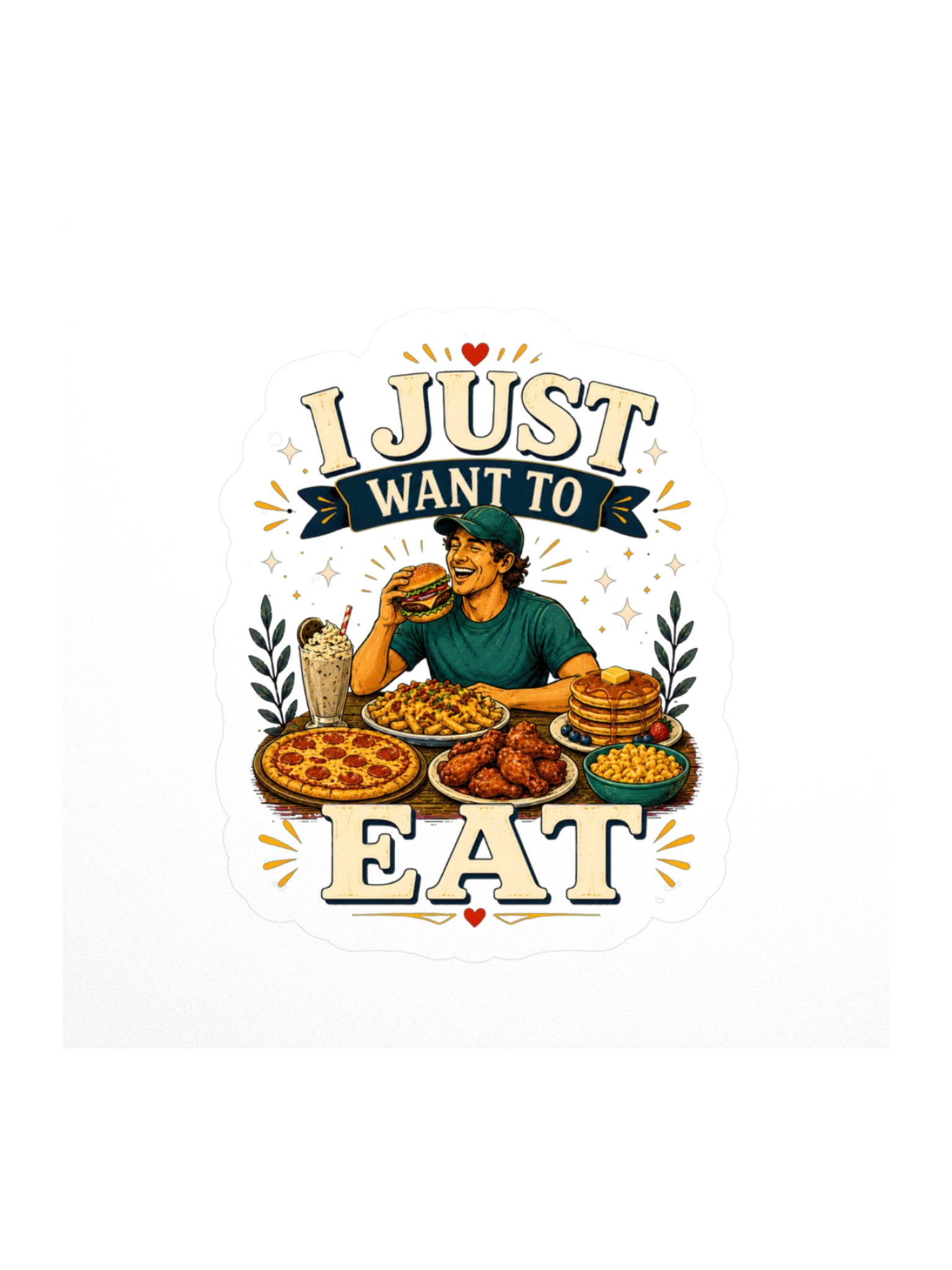 I Just Want To Eat sticker preview