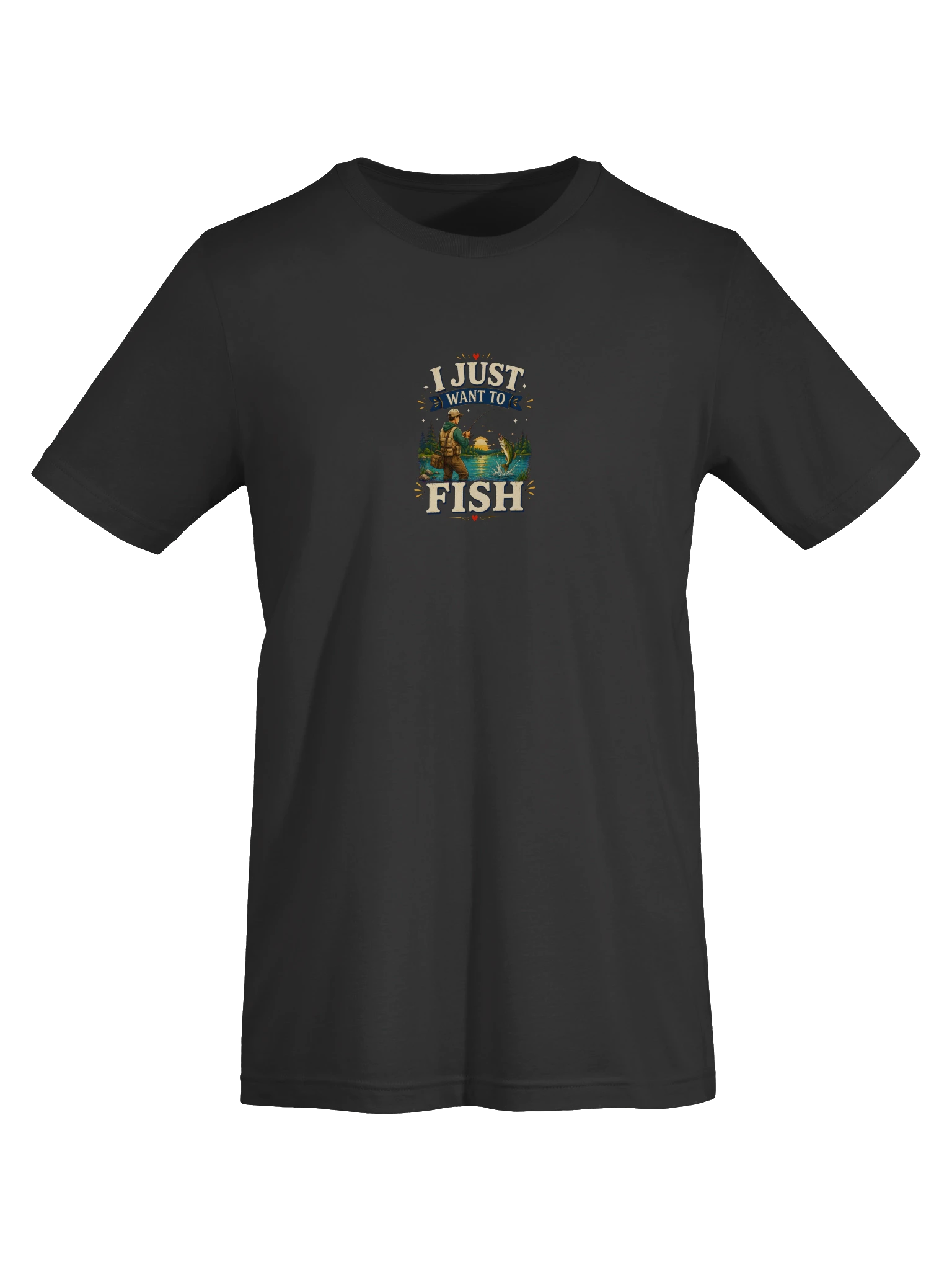 I Just Want To Fish dark grey preview