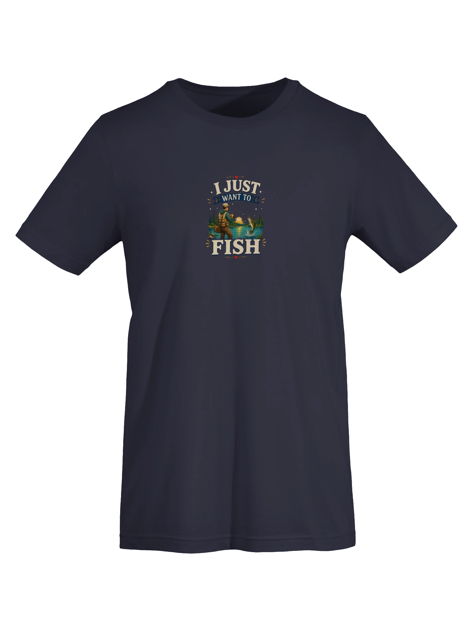 I Just Want To Fish T-Shirt preview from Lolsies