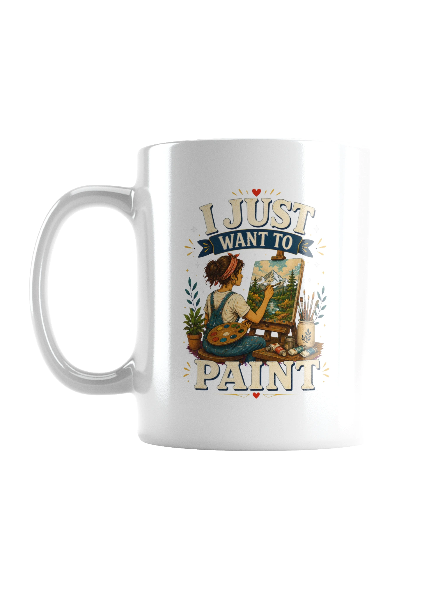 I Just Want To Paint mug preview