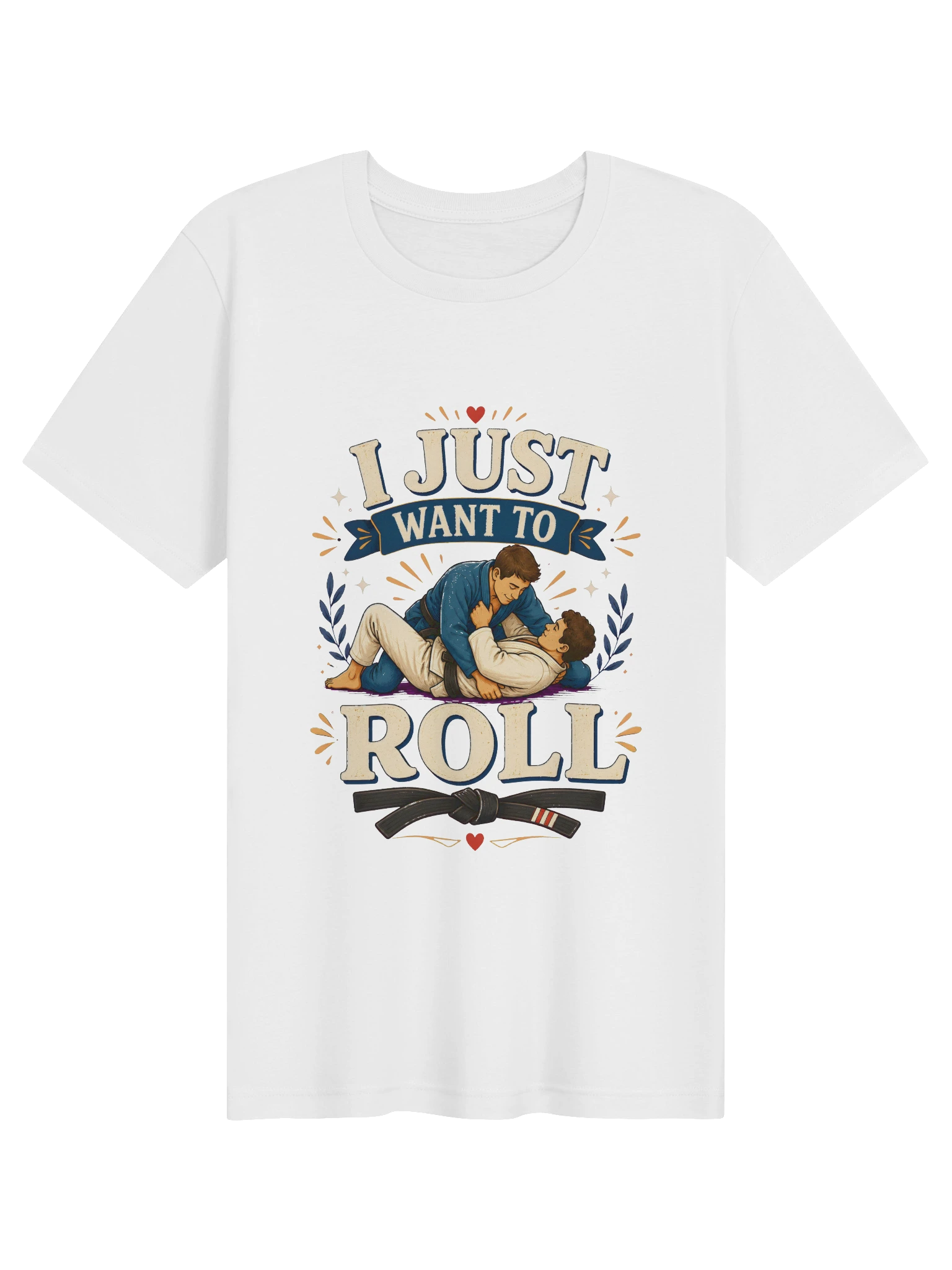 I Just Want To Roll shown on a White Tee by LOLsies