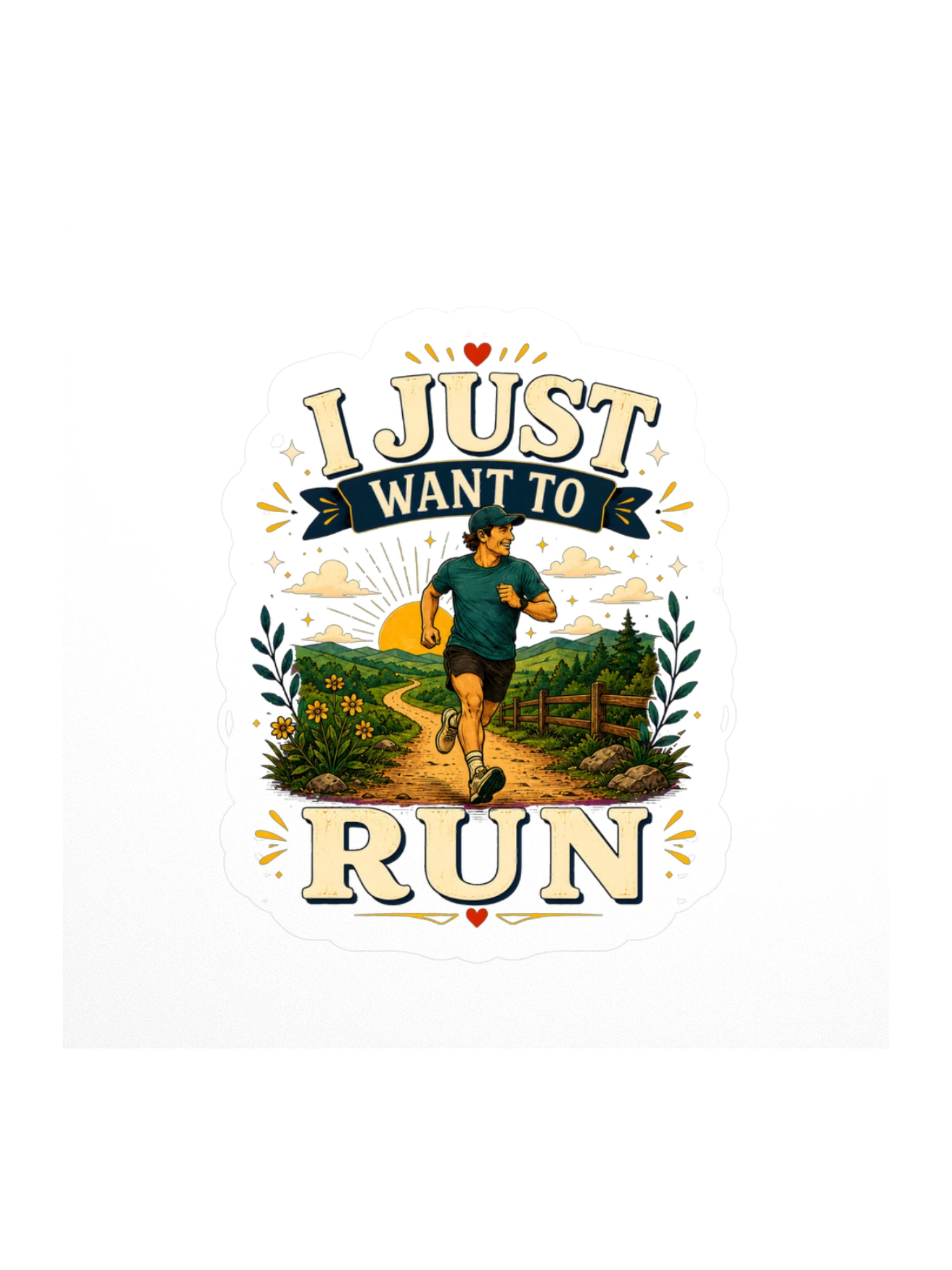 I Just Want To Run sticker preview