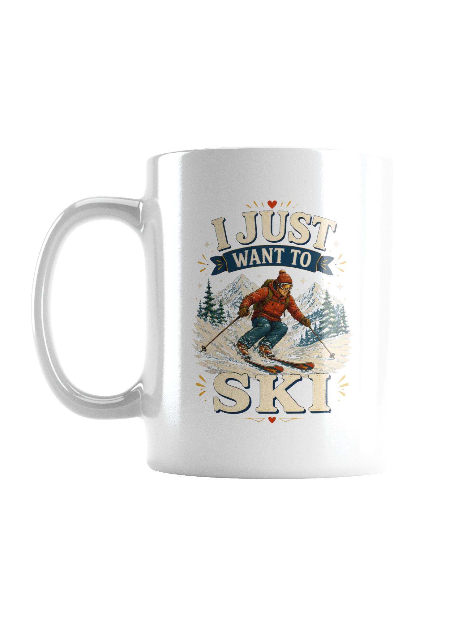 I Just Want To Ski mug preview