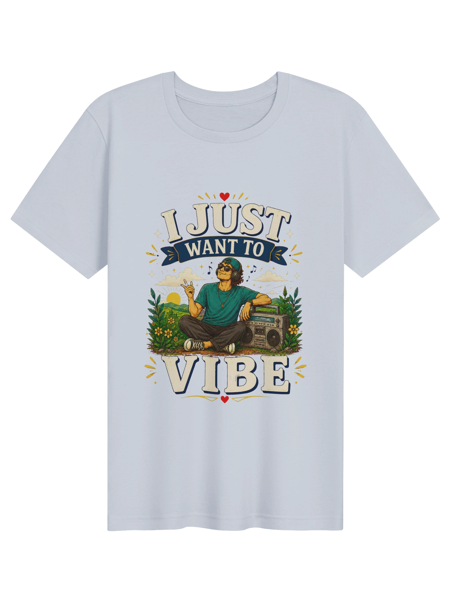 I Just Want To Vibe light blue preview
