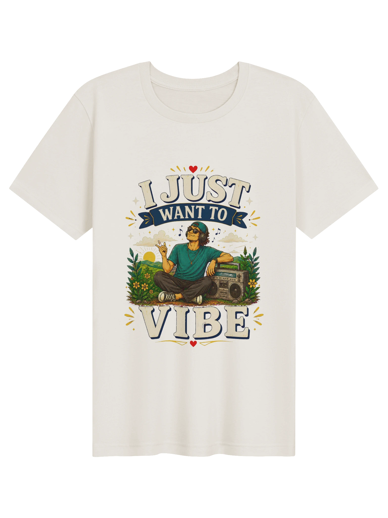 I Just Want To Vibe vintage white preview