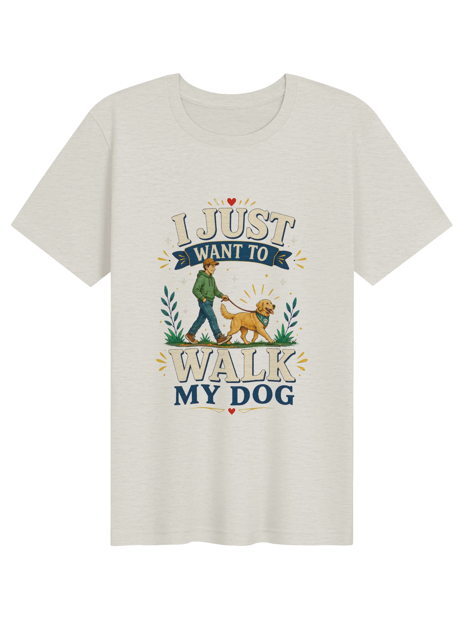 I Just Want To Walk My Dog T-Shirt preview from Lolsies