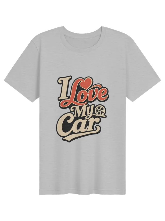 I Love My Car athletic heather preview